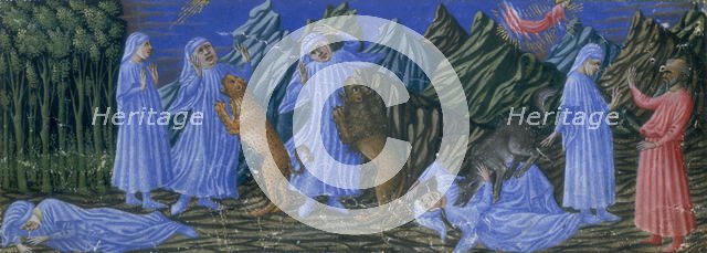 Inferno, Canto I, 1442-1450.  Creator: Priamo della Quercia.