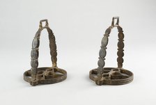 Pair of Stirrups, Flanders, 19th century (?) in 16th century European style. Creator: Unknown.