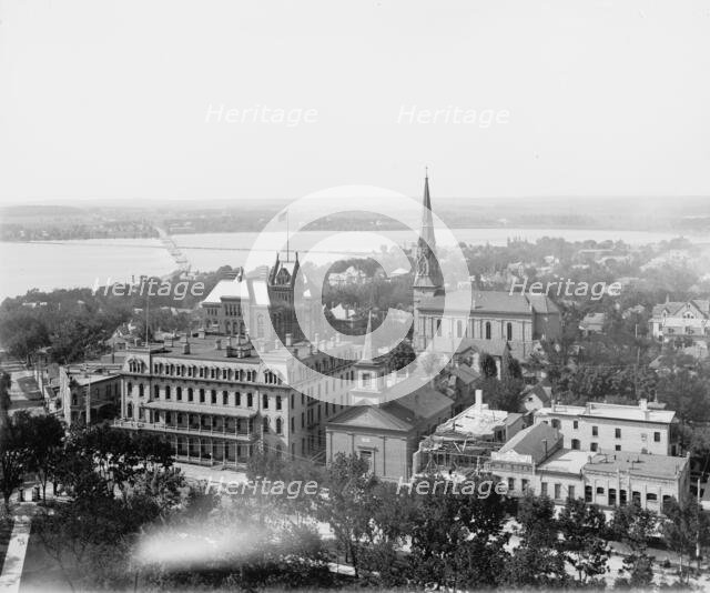 Madison, Wis., panorama from Capitol dome, between 1880 and 1899. Creator: Unknown.