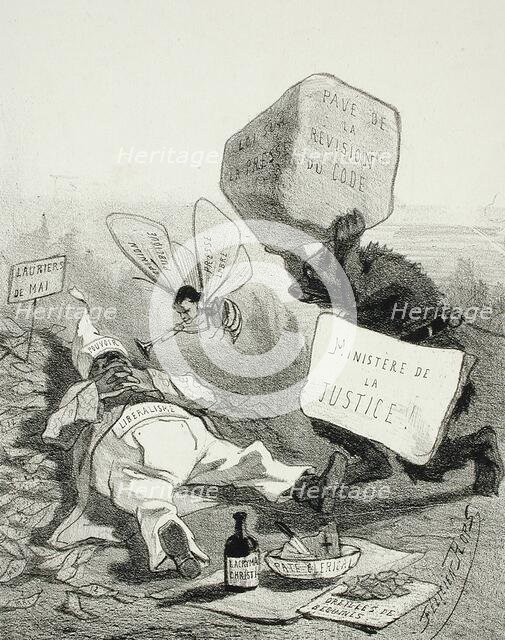 La Comédie politique, 1859. Creator: Félicien Rops.