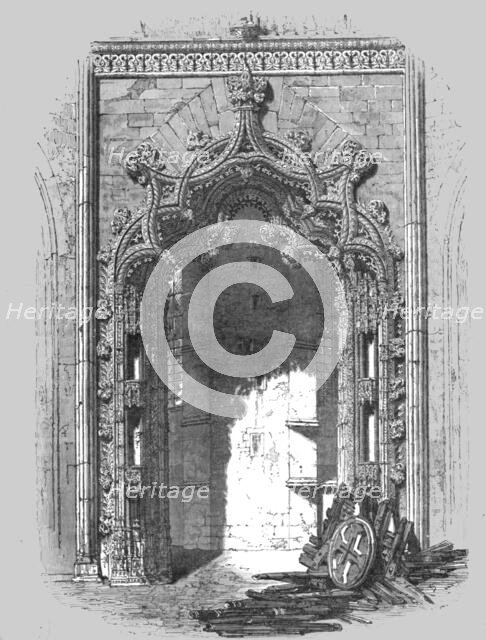 ''Archway in the Capella at Batalha; Excursions near Lisbon', 1875. Creator: Unknown.