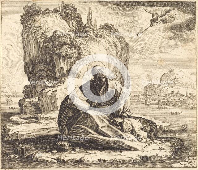 Saint John on the Isle of Patmos, 1625. Creator: Jacques Callot.