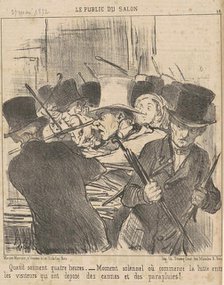 Quand sonnent quatre heures, 19th century. Creator: Honore Daumier.