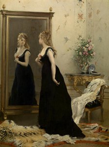 In Front of the Mirror. Creator: Gustave Leonard de Jonghe.
