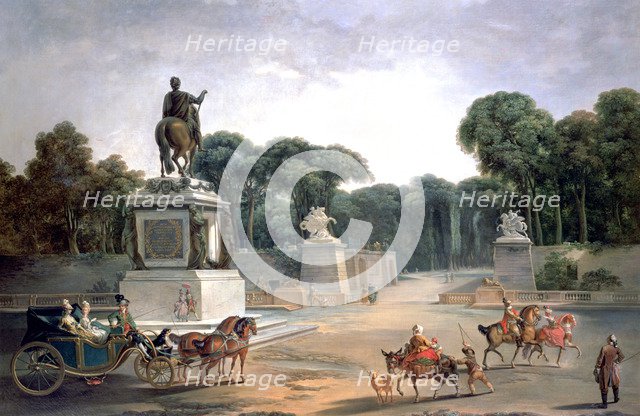 'Entrance to the Palace of Louis XV', 1775. Artist: Jean Baptiste Le Prince