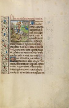 Saint George and the Dragon; Arenberg Hours, early 1460s. Creator: Workshop of Willem Vrelant.