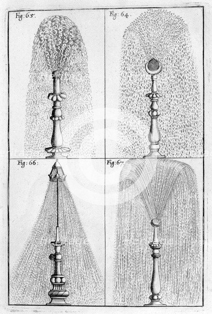 Ornamental fountain design, 1664. Artist: Georg Andreas Bockler