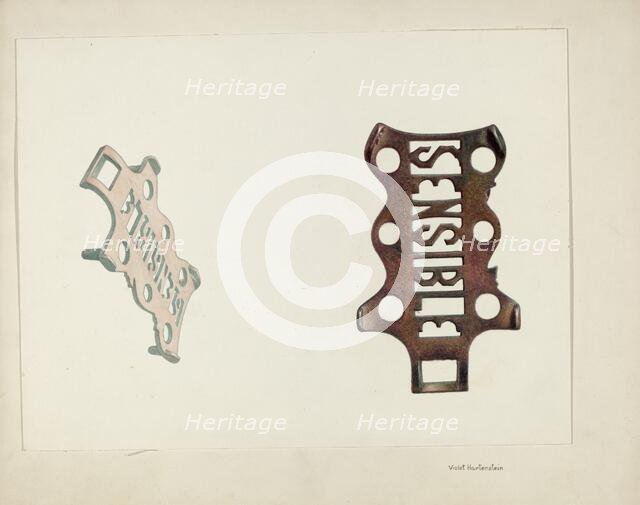 Trivet, c. 1942. Creator: Violet Hartenstein.