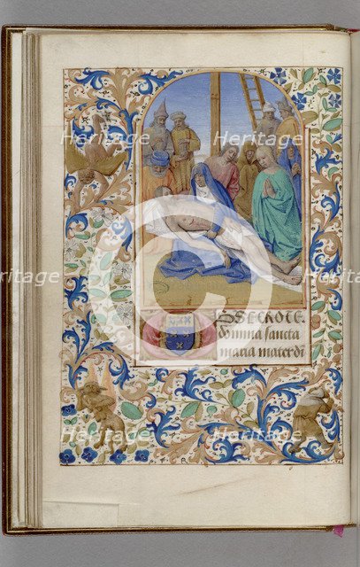 Pietà (Book of Hours), 1450-1499. Artist: Fouquet, Jean (workshop)  