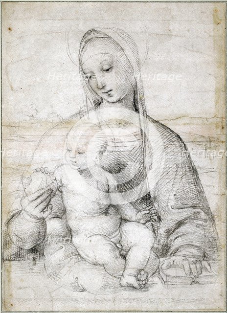 Madonna with the Pomegranate, c. 1504. Artist: Raphael (1483-1520)