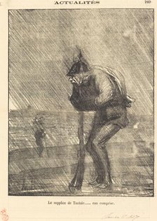Le supplice de tantale... eau comprise, 1870. Creator: Honore Daumier.