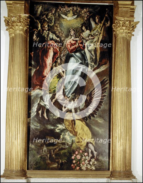 Assumption of the Virgin', oil by El Greco.