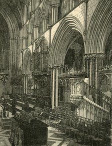 'The Choir of Worcester Cathedral', 1898. Creator: Unknown.