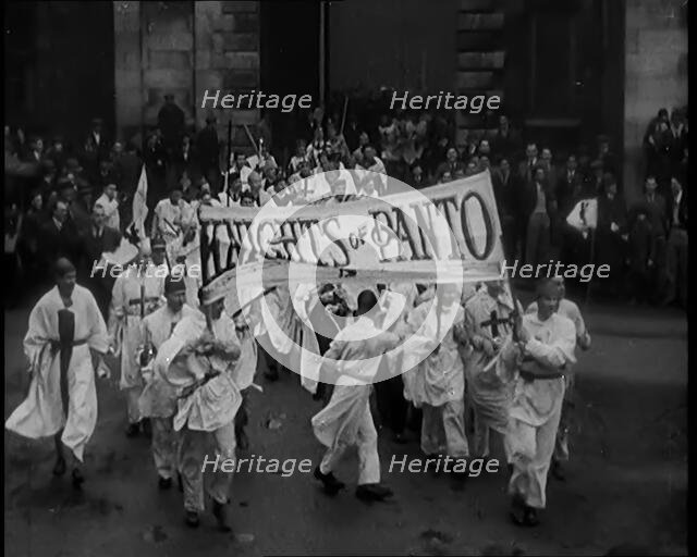 Costumed Student Rag Parade of 'Knights of Panto', 1931. Creator: British Pathe Ltd.