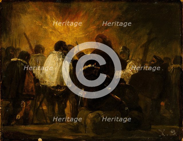 Night of the Inquisition. Artist: Goya, Francisco, de (1746-1828)