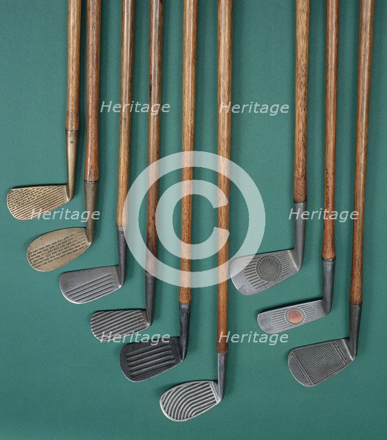 Golf club faces, c1920s. Artist: Unknown
