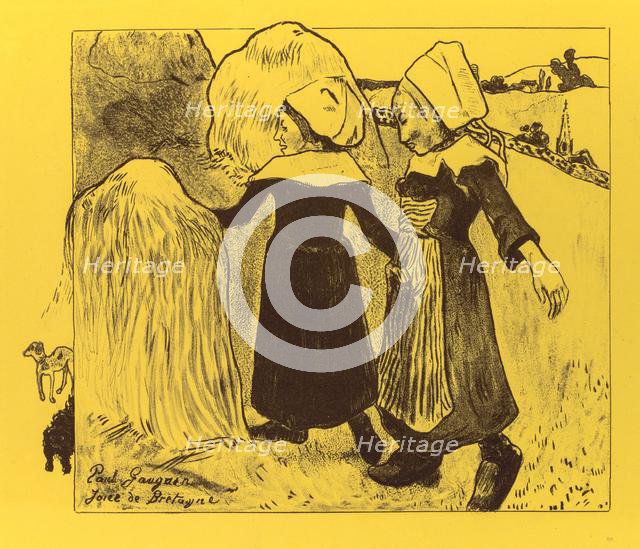 Volpini Suite: Joys of Brittany (Joies de Bretagne), 1889. Creator: Paul Gauguin (French, 1848-1903).
