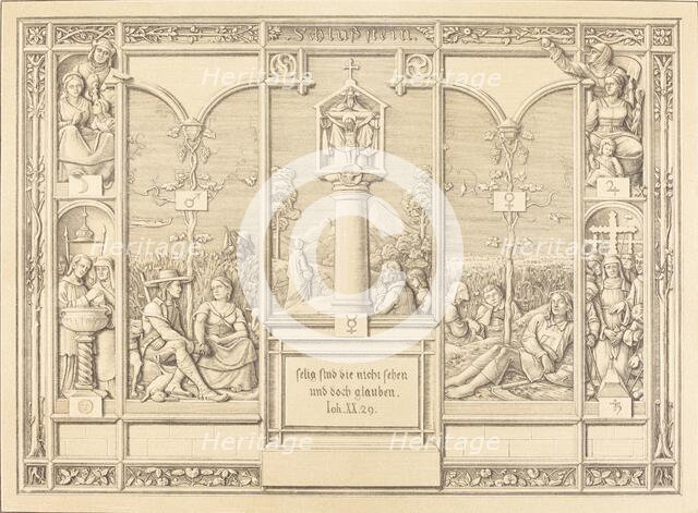 Tailpiece: Selig sind die nicht sehen und doch glauben (Blessed are those who do not, 1823. Creator: Ferdinand Olivier.