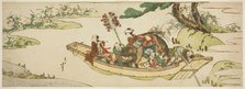 Ferry boat, Japan, n.d. Creator: Hokusai.