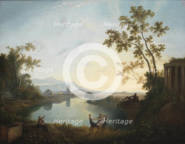 Apollo and the Seasons (Classical Landscape), ca. 1770-1779. Creator: Richard Wilson.