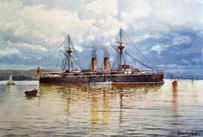 War Navy - Battleship 2nd, class 'Infanta María Teresa', 1897. Creator: Hernandez Monjo, Francisco (1862-1937).