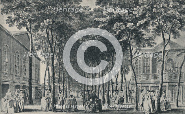 'Society at the Marylebone Gardens, 1755', (1920). Artist: John Tinney.