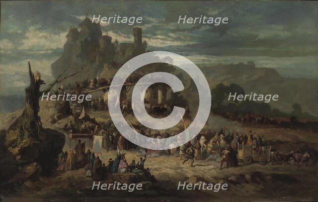 The Departure of the Crusaders, 1863. Creator: Victor Nehlig.