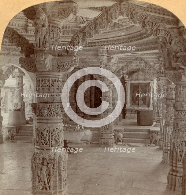 'Interior, Dilwara Temple, Mount Abu, India', 1901. Creator: Keystone View Company.