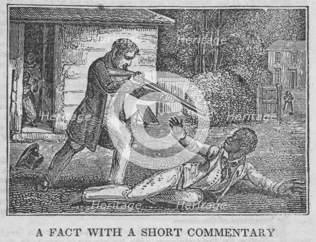 A fact with a short commentary, 1836-01. Creator: Unknown.