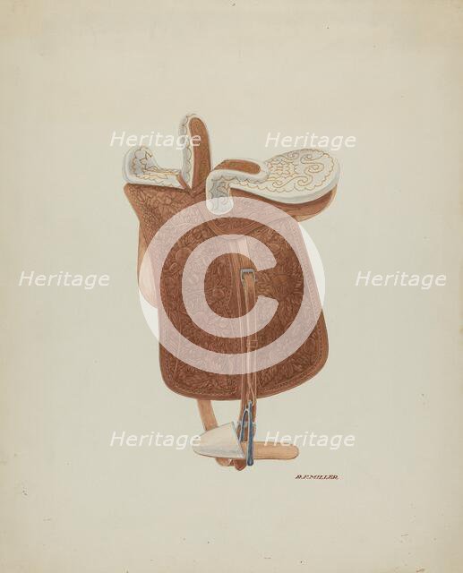 Side Saddle, c. 1938. Creator: Randolph F Miller.