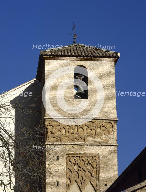 Minaret of the original mosque,  Church of San Juan de los Reyes, Granada, Andalusia, Spain (2002). Creator: LTL.