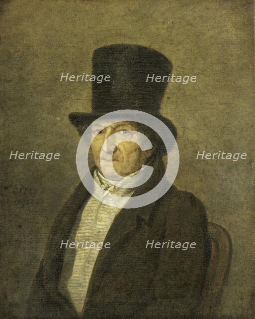 Portrait of Jean Bernard, Art Collector and Painter in Amsterdam, 1828. Creator: Gerrit Jan Michaelis.