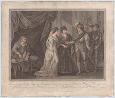 The Conclusion of the Treaty of Troye, Where Henry the V, King of England, Receives the Pr..., 1788. Creator: R. Gerard.
