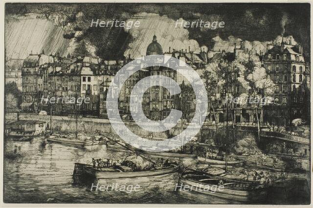 Quai des Grands Augustins, Paris, 1906. Creator: Donald Shaw MacLaughlan.