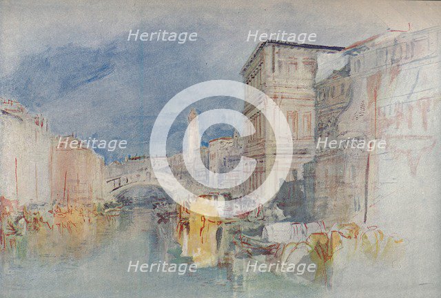 'Venice: Casa Grimani and the Rialto', 1909. Artist: JMW Turner.