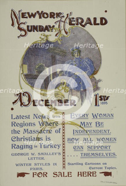 New York Sunday herald. December 1st 1895., c1895. Creator: Charles Hubbard Wright.