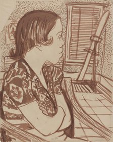 Woman Looking Away, ca.1935 - 1943. Creator: Blanche Grambs.
