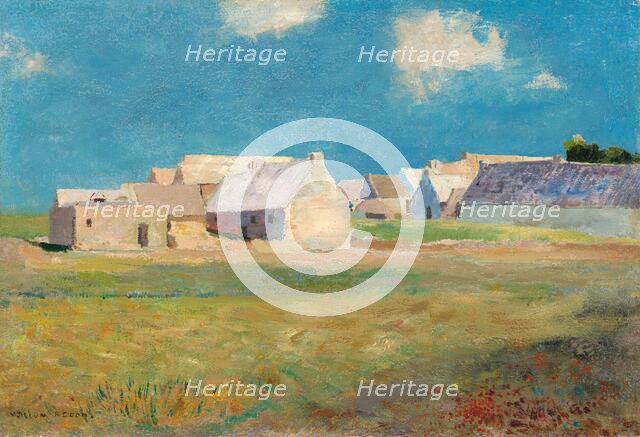 Breton Village, c. 1890. Creator: Odilon Redon.