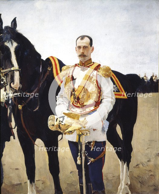 Portrait of Grand Duke Paul Alexandrovich of Russia (1860-1919), 1897. Artist: Serov, Valentin Alexandrovich (1865-1911)