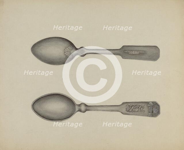 Silver Spoon, 1935/1942. Creator: Florence Stevenson.