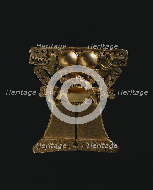 Animal-Headed Figure Pendant, c. 1000-1550. Creator: Unknown.