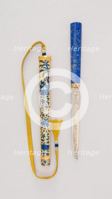 Imperial Knife with Sheath, Chinese, 18th century. Creator: Unknown.