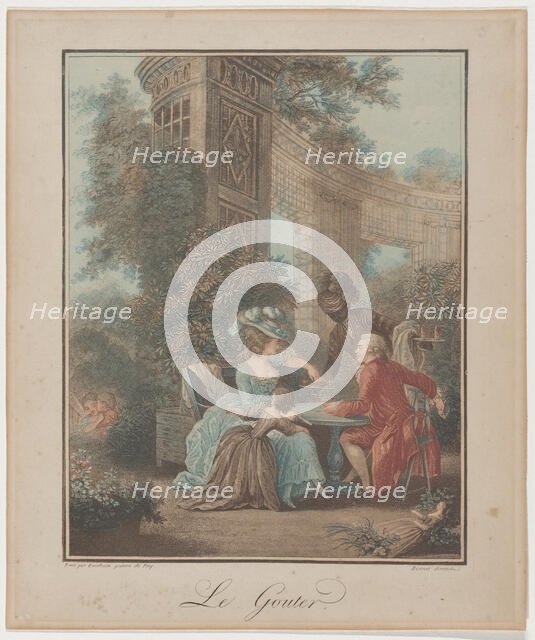 The Snack, mid to late 18th century. Creator: Louis Marin Bonnet.