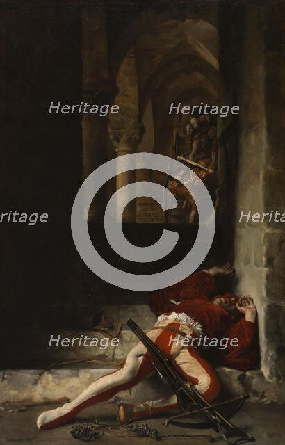 Le Guet-apens, 1869. Creator: Louis Leloir.