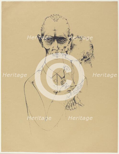 Der Vater (The Father), 1920. Creator: Heinrich Hoerle.