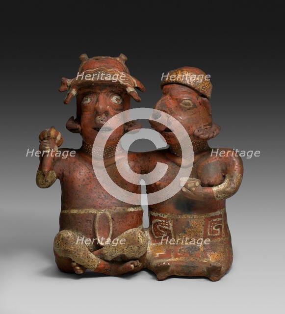 Seated Joined Couple, 200 B.C./A.D. 300. Creator: Unknown.