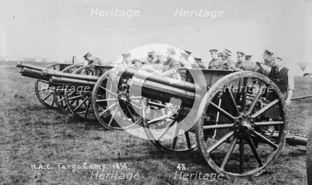 Recruits, Aldershot, H.A.C. Fargo Camp. 1914, 1914. Creator: Bain News Service.