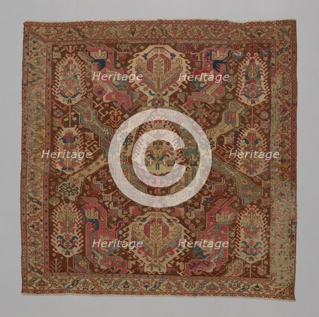 Carpet, Caucasus, mid-18th/19th century. Creator: Unknown.