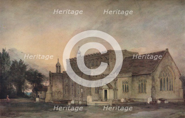 'East Bergholt Church from the South-East', 1811. Artist: John Constable.