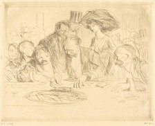 At the Gambling Table (second plate), 1909. Creator: Jean Louis Forain.